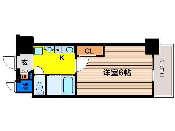 エスリード梅田西第3の物件間取画像